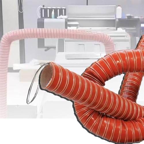 ZIUSFAC Automobil-Luftkanalschlauch Länge 100cm Silikon-Kanalschlauch Flexibel Lüftungsschlauch 100mm 115mm 150mm Lufteinlassschlauch Für Abluftventilator(2m/6.6ft,220mm-8.6in) von ZIUSFAC