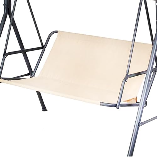 ZIUSFAC Ersatz-Schaukel Sitzbezug Für Hollywoodschaukel Wasserdichte Hollywoodschaukel Sitzbezug Gartenschaukel Sitzfläche Ersatz 3-Sitzer Schaukelsitzbezug(Beige,148x52cm-59x20.5in) von ZIUSFAC
