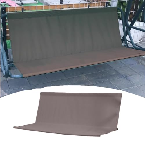 ZIUSFAC Ersatz-Schaukel Sitzbezug Für Hollywoodschaukel Wasserdichte Hollywoodschaukel Sitzbezug Gartenschaukel Sitzfläche Ersatz 3-Sitzer Schaukelsitzbezug(Coffee,148x52cm-59x20.5in) von ZIUSFAC