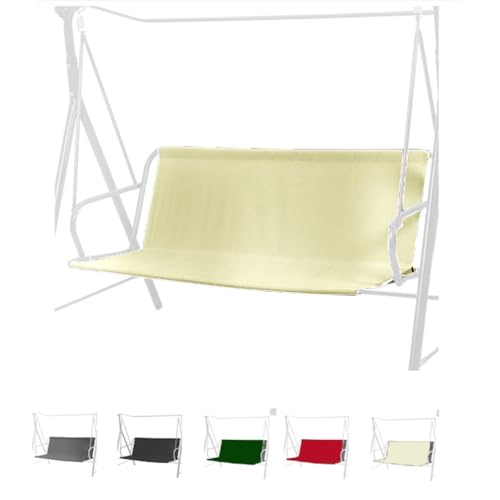 ZIUSFAC Hollywoodschaukel Sitzfläche Ersatz Gartensitzbezug Für Schaukelstuhl Hollywoodschaukel Sitzbezug 138cm 148cm Ersatz Schaukelsitzbezug Gartenschaukel Sitzbezüge(Beige,110x55cm-43x22in) von ZIUSFAC