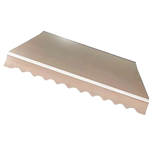 ZIUSFAC Klemmmarkise Stoff Terrassenmarkise Ersatzstoff 2×1.5m 4×2.5m Markisentuch Markise Balkon Deck Sonnenschutz Wasserabweisend Ersatztuch Für Außenmarkisen(Khaki,(11.6x8.2ft) 3.5x2.5m) von ZIUSFAC