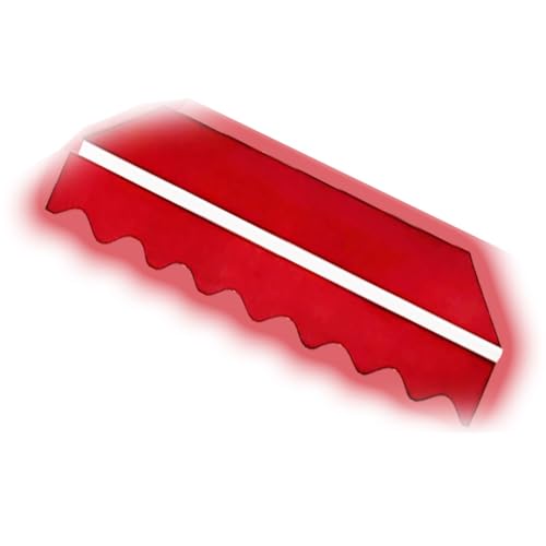 ZIUSFAC Klemmmarkise Stoff Terrassenmarkise Ersatzstoff 2×1.5m 4×2.5m Markisentuch Markise Balkon Deck Sonnenschutz Wasserabweisend Ersatztuch Für Außenmarkisen(Red,(11.6x8.2ft) 3.5x2.5m) von ZIUSFAC