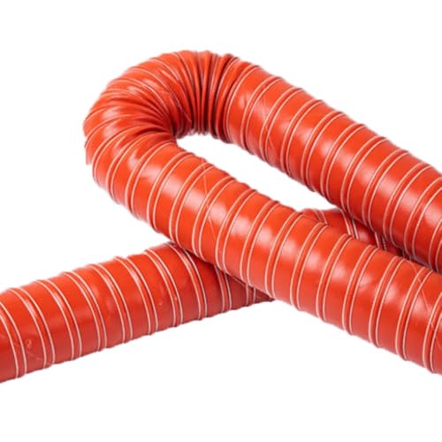 ZIUSFAC Luftkanalschlauch Flexiblem Silikonschlauch Durchmesser 80mm 100mm Klimaanlage Kanalschlauch Auto-Lufteinlassrohr Länge 1m Lüftungsschlauch Hitzebeständig(1m/3.2ft,38mm-1 1/2in) von ZIUSFAC