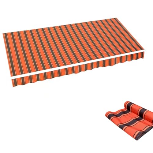 ZIUSFAC Terrassenmarkise Canvas Einziehbar Markisenbespannung Ersatzstoff 2.5m 3.6m 5m Markise Ersatzbespannung Ersatz Markisenstoff Kassettenmarkise Ersatztuch Wasserdicht((13x6.5ft) 4x2m) von ZIUSFAC