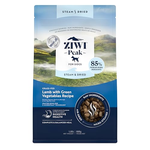 ZIWI Peak Steam & Getrocknetes Grasfutter Lamm mit grünem Gemüse 800g - proteinreiches, getreidefreies Hundefutter trocken, rohes Hundefutter Alternative ZIWI Peak Steam & Getrocknetes Grasfutter Lamm mit grünem Gemüse 800g - proteinreiches, getreidefreies Hundefutter trocken, rohes Hundefutter Alternative von ZIWI