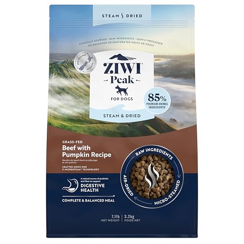 ZIWI Peak Steam & Getrocknetes Grasfutter Rindfleisch & Kürbis, 3,2 kg – proteinreich, getreidefreies Hundefutter trocken, rohe Hundefutteralternative ZIWI Peak Steam & Getrocknetes Grasfutter Rindfleisch & Kürbis, 3,2 kg – proteinreich, getreidefreies Hundefutter trocken, rohe Hundefutteralternative von ZIWI