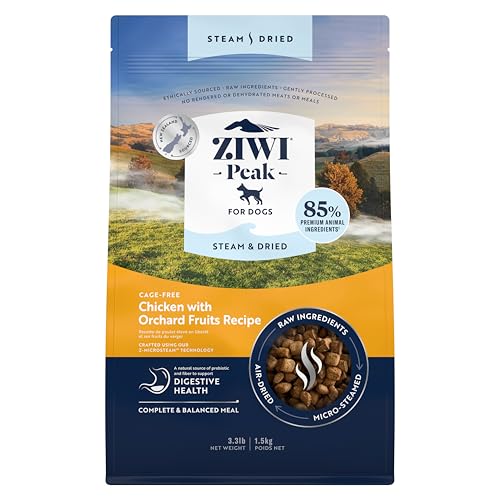 ZIWI Peak Steam & Getrocknetes Käfigfreies Huhn mit Obstgartenfrüchten 1,5 kg - proteinreiches, getreidefreies Hundefutter trocken, Rohe Hundefutteralternative ZIWI Peak Steam & Getrocknetes Käfigfreies Huhn mit Obstgartenfrüchten 1,5 kg - proteinreiches, getreidefreies Hundefutter trocken, Rohe Hundefutteralternative von ZIWI