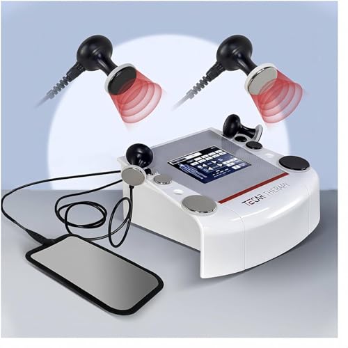 ZIXIAOS Tecar Therapy Diathermiegerät Deep Care 448k, 4 Modi Und 10 Körperteile Cet Ret Zur Hautstraffung, Schmerzlinderung Und Hautstraffung von ZIXIAOS