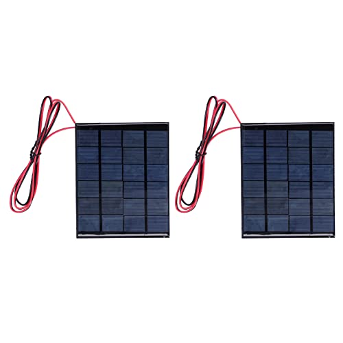 2pcs Mini Solar Power Modul Panel 6V 2W Elektronisches Zubehör DC 100 cm Kabel für Solarlandschaftsleuchten 2pcs Mini Solar Power Modul Panel 6V 2W Elektronisches Zubehör DC 100 cm Kabel für Solarlandschaftsleuchten von ZIXINNKC