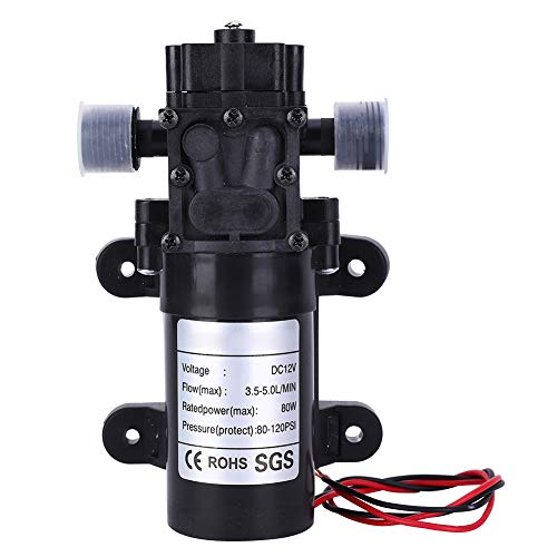 Backflow Membran Pumpe Mini Selbstpriming 12V FL3210H 80W 1/2in rechtes Wasserauslass von ZIXINNKC
