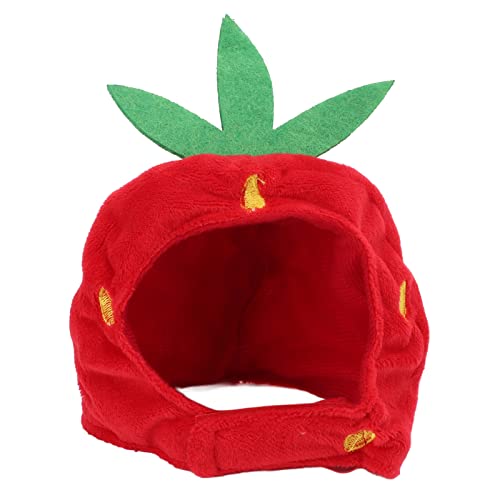 Cat Strawberry Hut Verstellbar Bequeme Haustierkostüm Dekoration Kopfbedeckung für Weihnachten Daily Wear Birthday Party Cat Strawberry Hut Verstellbar Bequeme Haustierkostüm Dekoration Kopfbedeckung für Weihnachten Daily Wear Birthday Party von ZIXINNKC