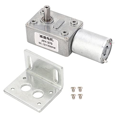 DC -Zahnradmotor Einerwellen -Selbstverriegelungsmotor mit Basis -Etikett -Drucker -Öfen 12V (50 U/min) von ZIXINNKC