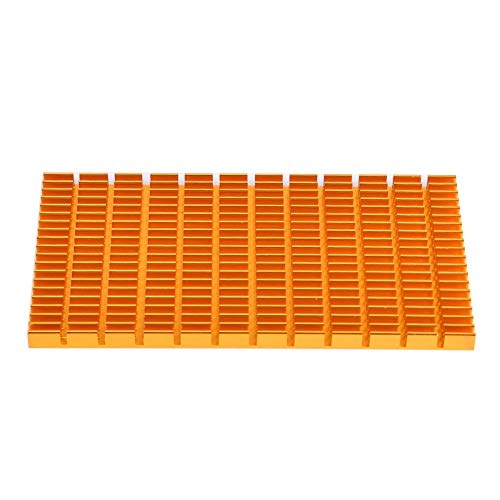 Goldene Kühlkörper Aluminium Heizkörper Mehrfache Zwecke 120x64x6mm CPU Router Nord-Süd-Brücke Chip von ZIXINNKC