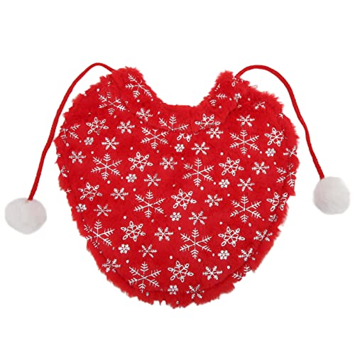 Haustier Weihnachten Schneeflocke Mantel Weiche Gemütliche Kaninchen Pelz Katze Hund Cape Kostüm für Foto Requisiten (XL) von ZIXINNKC