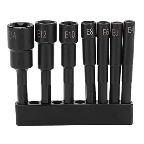 Hexagonal Pflaumenblüte Socket Chuck Set CRV E4 E5 E6 E8 E10 E12 E14 Power Drill Socket für professionelle Maschinenwartung Hexagonal Pflaumenblüte Socket Chuck Set CRV E4 E5 E6 E8 E10 E12 E14 Power Drill Socket für professionelle Maschinenwartung von ZIXINNKC