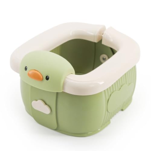 Kinder Klapp toilette Tragbare Leichte Komfortable Leck schutz Trainings sitz Kinder Kleinkinder Anwendbar Auto Reisen Outdoor (Grün) von ZIXINNKC