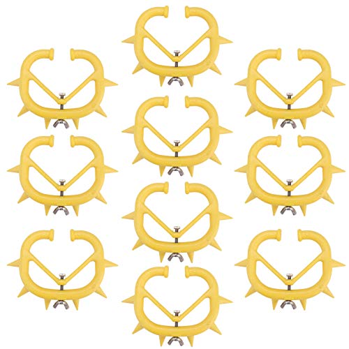 Plastikkalb mit Stachelwöhnungsnasenringen, die das Saugen für Kälber 10pcs verhindern von ZIXINNKC