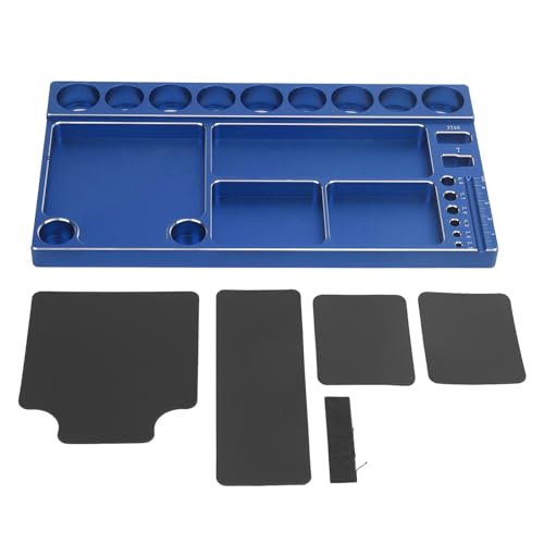 RC -Schraubendreher -Werkzeuglagerregal Magnetic Aluminium Legierung Organizer Werkzeughalter für RC -Autowartung (Blau) von ZIXINNKC
