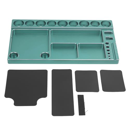 RC -Schraubendreher -Werkzeuglagerregal Magnetic Aluminium Legierung Organizer Werkzeughalter für RC -Autowartung (Grün) von ZIXINNKC
