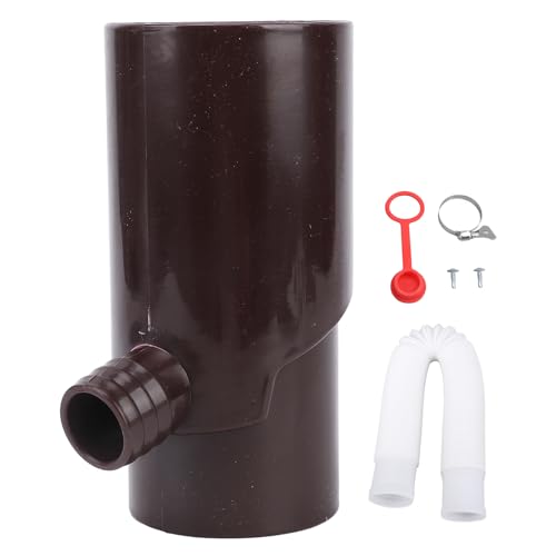 Regenwassdiverter Effizientes Regensammelsystem 8 cm Downspout Diverter -Bewässerungsaquarium (Braun) von ZIXINNKC