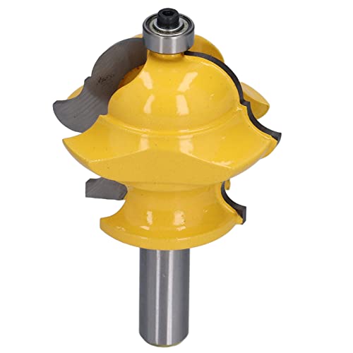 Router Bit einstellbarer Multi -Form -Bohrmahlen -Werkzeug Holzbearbeitung, Carbid Hochgeschwindigkeitsstahl 1/2 -Zoll -Schaft, Silbergelb von ZIXINNKC