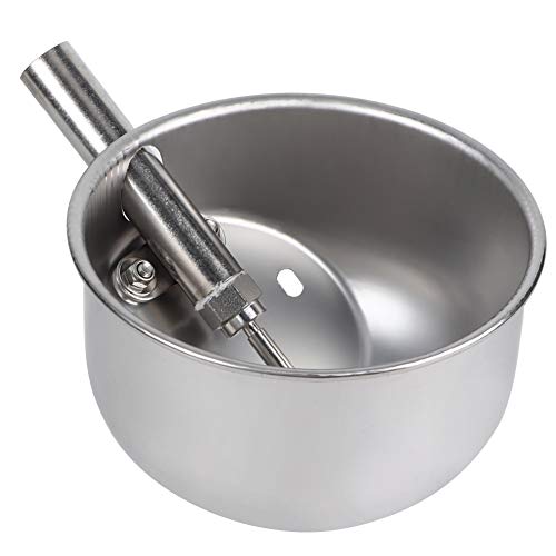 Runde Edelstahl Ferkel Nutztier Schwein Automatische Fütterung Trinkwassers ch üssel (21 cm Durchmesser extra großer runder Edelstahl) von ZIXINNKC
