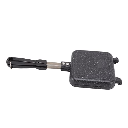 Sandwichhersteller Nicht -Stick doppelseitig Bratpfanne Toast Eierbrot für Partys Cafes Aluminiumlegierung Plastik 35x15 cm von ZIXINNKC