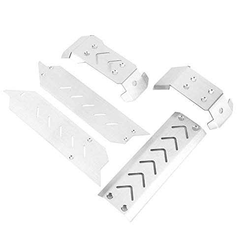 ZIXINNKC 5 Stück Edelstahl-Chassis-Schutz platte für 1/10 RC Autos chutz vermeiden Verformung leicht haltbar ZIXINNKC 5 Stück Edelstahl-Chassis-Schutz platte für 1/10 RC Autos chutz vermeiden Verformung leicht haltbar von ZIXINNKC