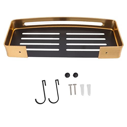 ZIXINNKC Antike Badezimmerregale europäischer Stil rostfester Aluminium -Wand -Badezimmer -Regal rostbrichtes schwimmendes Wandregal mit 2 Haken von ZIXINNKC