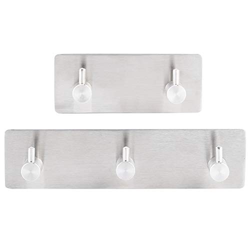 ZIXINNKC Edelstahl selbstklebender Haken Handtuchkleiderbügel Walltür Badezimmer Moderner Stil für Heimküchenbadezimmer Büro von ZIXINNKC