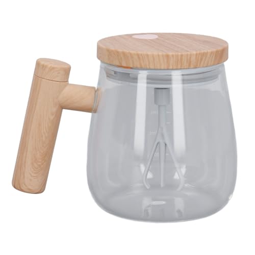 ZIXINNKC Glas Elektrische Hochgeschwindigkeit selbst rührende Kaffeetasse 400 ml für Milchtee Proteinpulver von ZIXINNKC