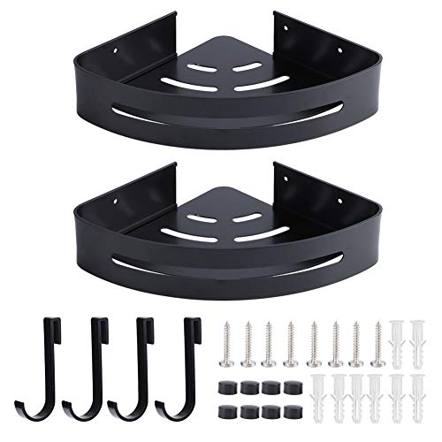 ZIXINNKC Wand hängende Ecke Lagerregal Doppelschicht -Regal Organizer Schwarz ZIXINNKC Wand hängende Ecke Lagerregal Doppelschicht -Regal Organizer Schwarz von ZIXINNKC