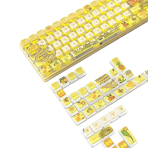 PBT Pudding Tastenkappen-Set mit 120 Tasten, ASA-Profil mit transluszierendem PC-Schicht-Farbstoff-Sub Fruit World-Thema für 61/84/87/98/100/104Key TKL Cherry MX Gateron Kailh Cross Type Switch ANSI PBT Pudding Tastenkappen-Set mit 120 Tasten, ASA-Profil mit transluszierendem PC-Schicht-Farbstoff-Sub Fruit World-Thema für 61/84/87/98/100/104Key TKL Cherry MX Gateron Kailh Cross Type Switch ANSI von ZIYOU LANG