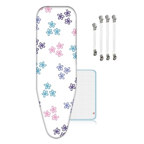 ZJBKX Bügeltischbezug 160x60cm Extra großer für Dampfbügelstation, Ausgestattet mit Mesh und Clip ZJBKX Bügeltischbezug 160x60cm Extra großer für Dampfbügelstation, Ausgestattet mit Mesh und Clip von ZJBKX