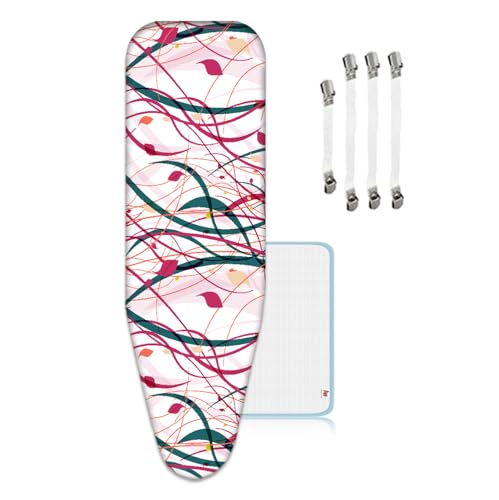 Bügelbrettbezug Extra Groß, 160 x 60 cm für Dampfbügeleisen - Bügelbrett Bezug extra Soft XXL von ZJBKX