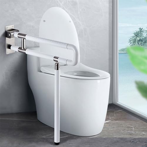Aufstehhilfe Ältere Weiß, Edelstahl Wandstützgriff Klappbar Haltegriff Safe Bettgriff Aufstehhilfe Sicherheits Stützhilfe Stütz Haltegriff Alltagshilfe Senioren Behinderte Schwangere 60cm/23.6in von ZJDCQGS