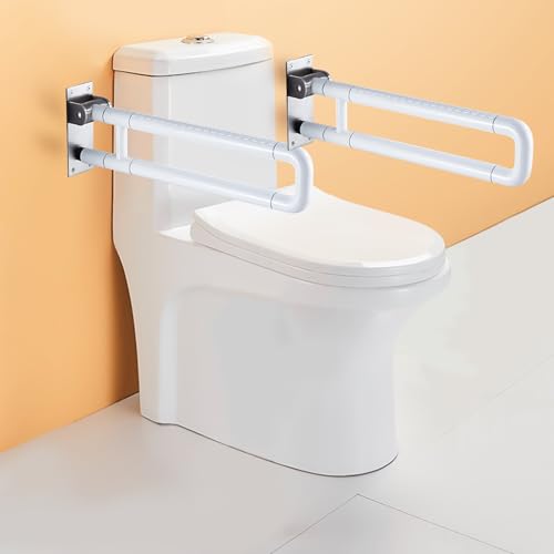 Badezimmer Haltegriff Weiß, 2 Stück Klappbar Haltegriff 75CM Haltegriff Edelstahl Dusche Haltegriff Bad Stützgriff Stütz Klappgriff Badewanne Stützgriff Haltegriffe für Senioren Behinderte 75cm/29.5in Badezimmer Haltegriff Weiß, 2 Stück Klappbar Haltegriff 75CM Haltegriff Edelstahl Dusche Haltegriff Bad Stützgriff Stütz Klappgriff Badewanne Stützgriff Haltegriffe für Senioren Behinderte 75cm/29.5in von ZJDCQGS