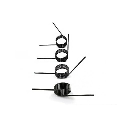 Drahtdurchmesser 0,3 mm Winkel 180/120/90/60 Grad Torsionsfeder V-förmige Feder Einknopf-Schraubenfeder-Zuführfedern-2,7 mm (9 Runden), 0,3 mm (180 Grad), 2,5 mm (10 Stück) von ZJEOMP