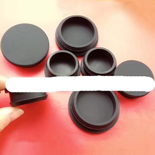 Schwarz 2mm-50mm Silikonkautschuk Snap-on Blindstopfen Lochstopfen Rundrohr Rohrendkappen Abdichtung Staubdicht Wasserdicht-A 29mm (XY-0039),Schwarz,1 Stk von ZJEOMP