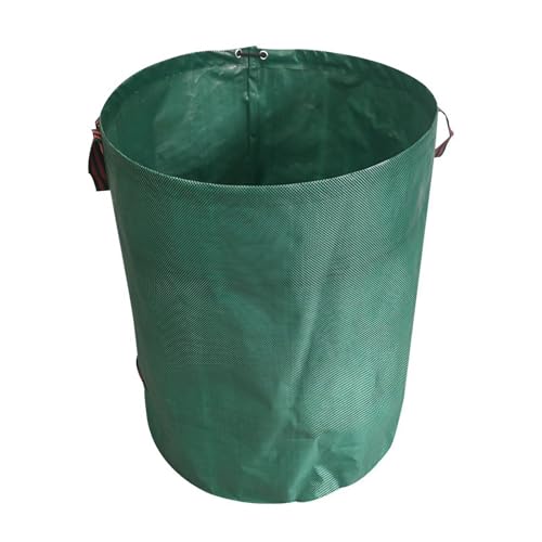 2er Set Gartenabfallsäcke Extra Robust - Groß & Wasserdicht für Grünschnitt/Kompost - Reißfester Laubsack mit Griffen Abwaschbar(67 cm x 76 cm) von ZJEQZH