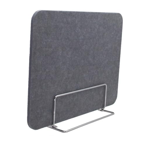 ZJEQZH Tischtrennwand Aus Polyesterfaser - Freistehender Schreibtischteiler mit Schallschutz, Sichtschutz für Privatsphäre In Schule und Büro, Visuelle Ablenkungen(Gray - 2 pcs,30 x 50 cm) von ZJEQZH