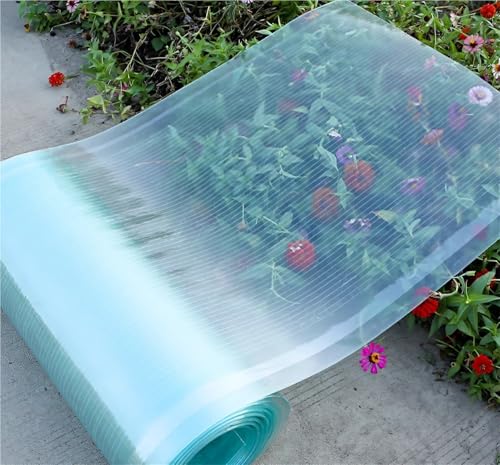 Wasserdichte Dachpaneele für Gewächshausabdeckungen, Dachabdeckung, Gartenpflanzenständer Im Freien, 0.8mm Transparent Polycarbonatplatten, für Balkon Garagenschuppen(1.2 x 6 m) von ZJEQZH