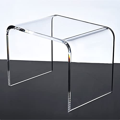 ZJFJMBD Acrylhocker - Moderner transparenter Beistelltisch für Kinder und Erwachsene, multifunktionaler, Rutschfester Duschhocker, idealer Schuhwechselhocker von ZJFJMBD