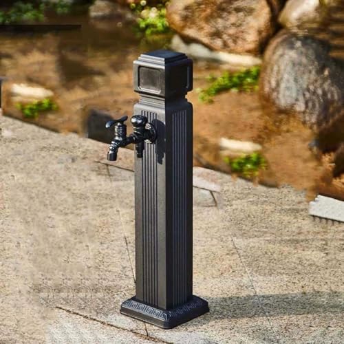 ZJFJMBD Vertikale Frostschutz Wassersäule für den Garten mit Messinghahn – freistehender Schlauchständer zum Waschen und Bewässern von Autos, wetterfester Hydrantenbrunnen für den Hof von ZJFJMBD