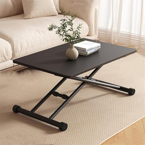 ZJGFCB Couchtisch mit Hubplatte, multifunktionales Design mit höhenverstellbaren Metallbeinen für Wohnzimmer, Büro, Esszimmer und mobilen Schreibtisch (Größe: 90 cm, Farbe: C) von ZJGFCB