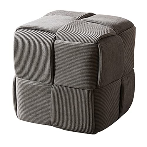 ZJGFCB Handgefertigter gewebter Würfel Pouf Ottomane, samtig gepolsterte Fußhocker, moderner gepolsterter Quadratfußstranghocker für Wohnzimmer Schlafzimmer Eingang ZJGFCB Handgefertigter gewebter Würfel Pouf Ottomane, samtig gepolsterte Fußhocker, moderner gepolsterter Quadratfußstranghocker für Wohnzimmer Schlafzimmer Eingang von ZJGFCB