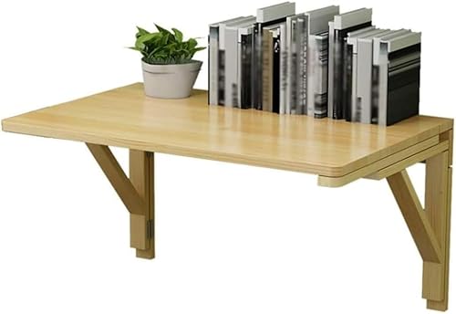 ZJGFCB Klappbarer Computertisch aus Holz, mit doppelter Halterung, belastbarer Schreibtisch, umweltfreundliche Lackoberfläche, wasserdicht und feuchtigkeitsbeständig (Größe: 70 x 40 cm) von ZJGFCB