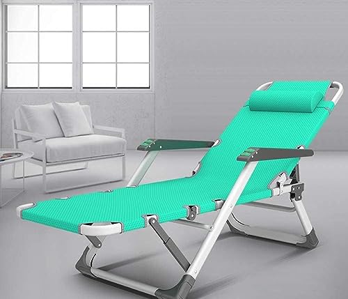 ZJGFCB Klappbarer Outdoor-Ramieresessel mit Kissen, Zero Gravity, verstellbare Liegestühle – für Büro, Pool, Garten, Campingstuhl (Farbe: E) von ZJGFCB