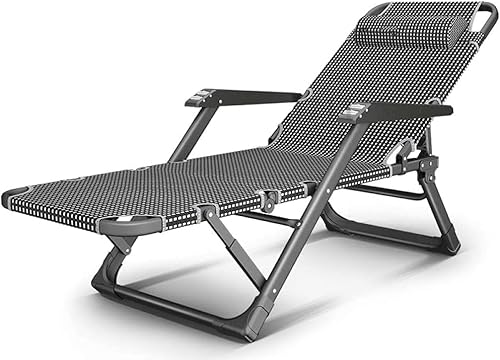 ZJGFCB Klappbarer Outdoor-Ramieresessel mit Kissen, Zero Gravity, verstellbare Liegestühle – für Büro, Pool, Garten, Campingstuhl (Farbe: J) von ZJGFCB