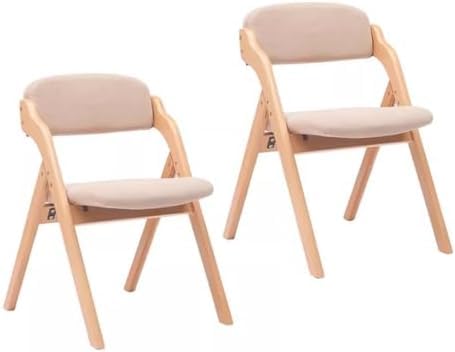 ZJGFCB Klappstühle aus Holz, 2 Stück, tragbare Esszimmerstühle mit gepolsterter Sitzfläche und Rückenlehne, für Zuhause, Küche, Büro, Hochzeit, bequemer Arbeitsstuhl für Gäste ZJGFCB Klappstühle aus Holz, 2 Stück, tragbare Esszimmerstühle mit gepolsterter Sitzfläche und Rückenlehne, für Zuhause, Küche, Büro, Hochzeit, bequemer Arbeitsstuhl für Gäste von ZJGFCB